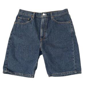 Levi’s 505 Jean Shorts Blue Denim Jorts 2004 Tagged 34 Measure 32 Waist